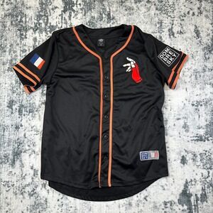 Electric Family Dombresky Baseball Jersey Mens M House Music Keeps You Young